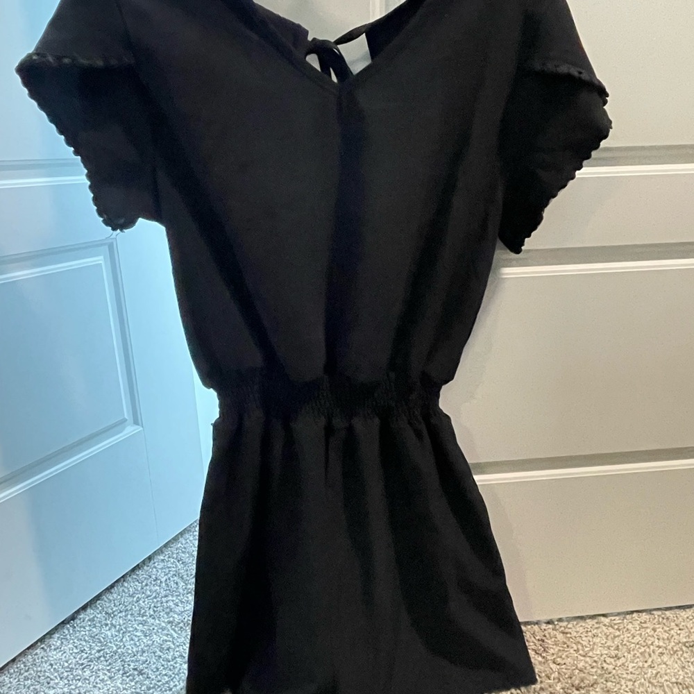 Womens Black Romper